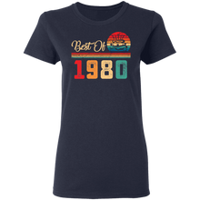 Load image into Gallery viewer, 40th Birthday Gift Retro Vintage Best Of 1980 G500L Ladies&#39; 5.3 oz. T-Shirt
