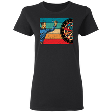 Load image into Gallery viewer, Men&#39;s Retro Dart Gift For Darts Player Dartboard G500L Ladies&#39; 5.3 oz. T-Shirt
