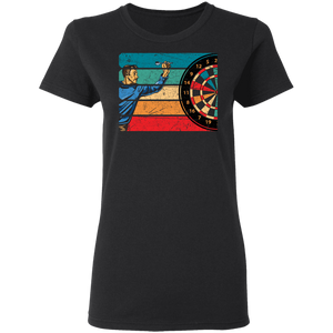 Men's Retro Dart Gift For Darts Player Dartboard G500L Ladies' 5.3 oz. T-Shirt