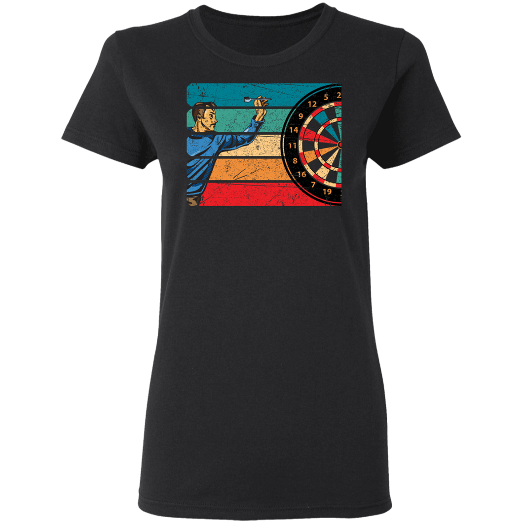 Men's Retro Dart Gift For Darts Player Dartboard G500L Ladies' 5.3 oz. T-Shirt