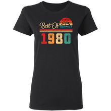 Load image into Gallery viewer, 40th Birthday Gift Retro Vintage Best Of 1980 G500L Ladies&#39; 5.3 oz. T-Shirt
