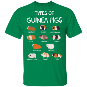 Types of Guinea Pigs Guinea Gift G500 5.3 oz. T-Shirt