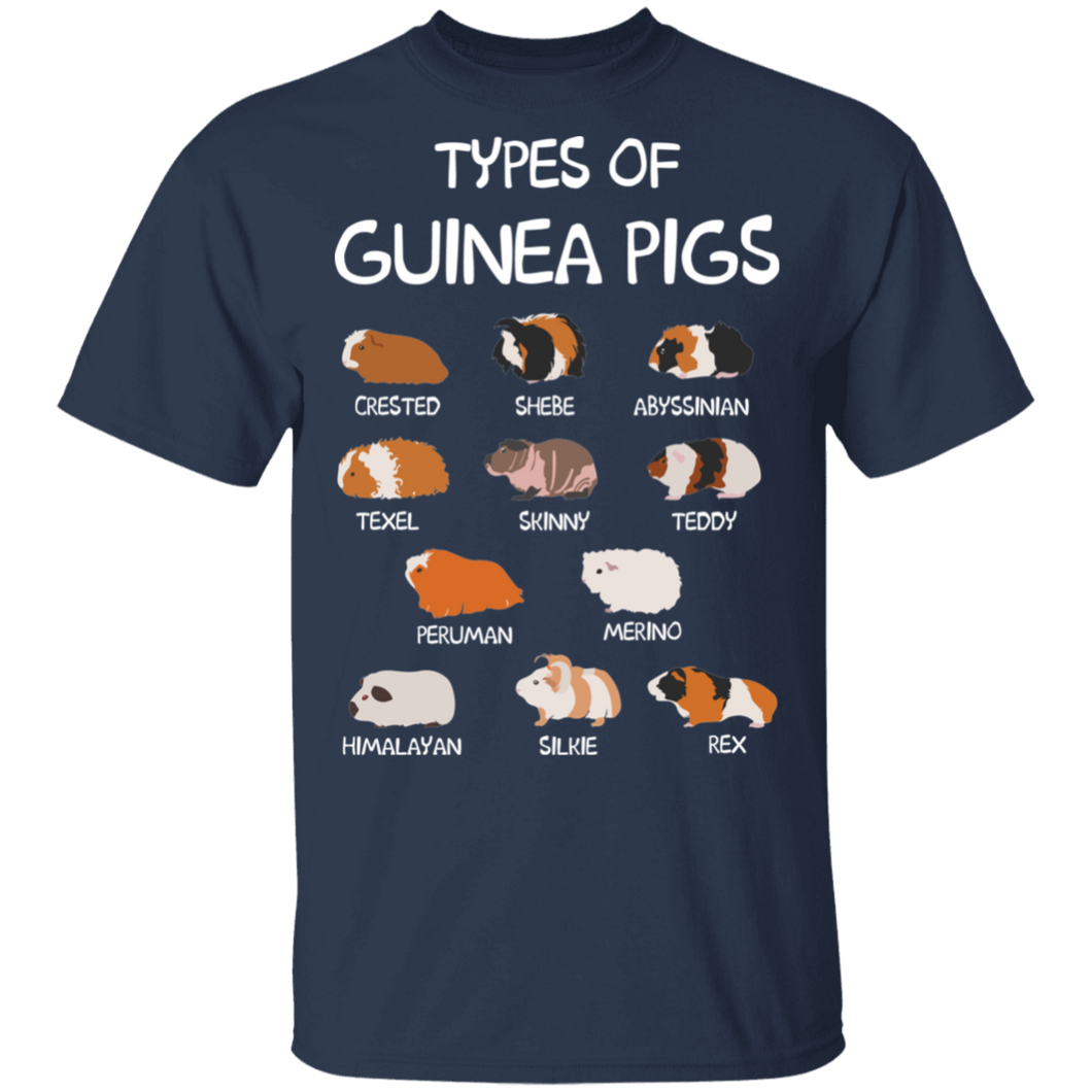 Types of Guinea Pigs Guinea Gift G500 5.3 oz. T-Shirt