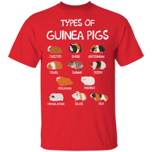 Load image into Gallery viewer, Types of Guinea Pigs Guinea Gift G500 5.3 oz. T-Shirt
